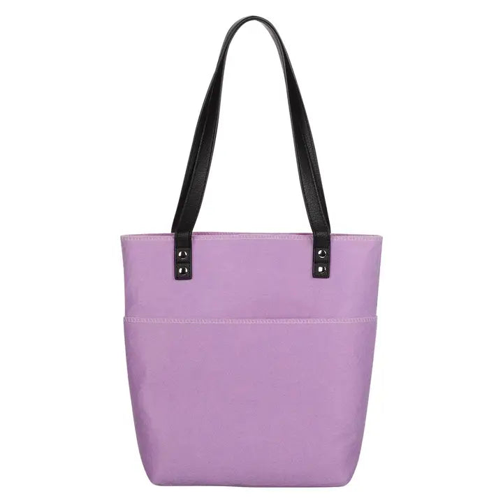 Be Still and Know Bible Tote – Purple Felt Butterfly Tote Bag | Psalm 46:10 Scripture Bag | Christian Gift for Women | Faith Tote for Bible Study or Church