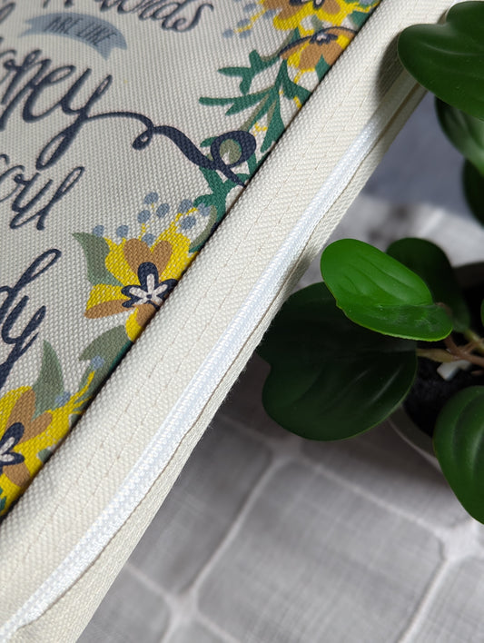 Kind words are like honey Proverbs 16:24 | Honeybee | Floral | Bible Cover