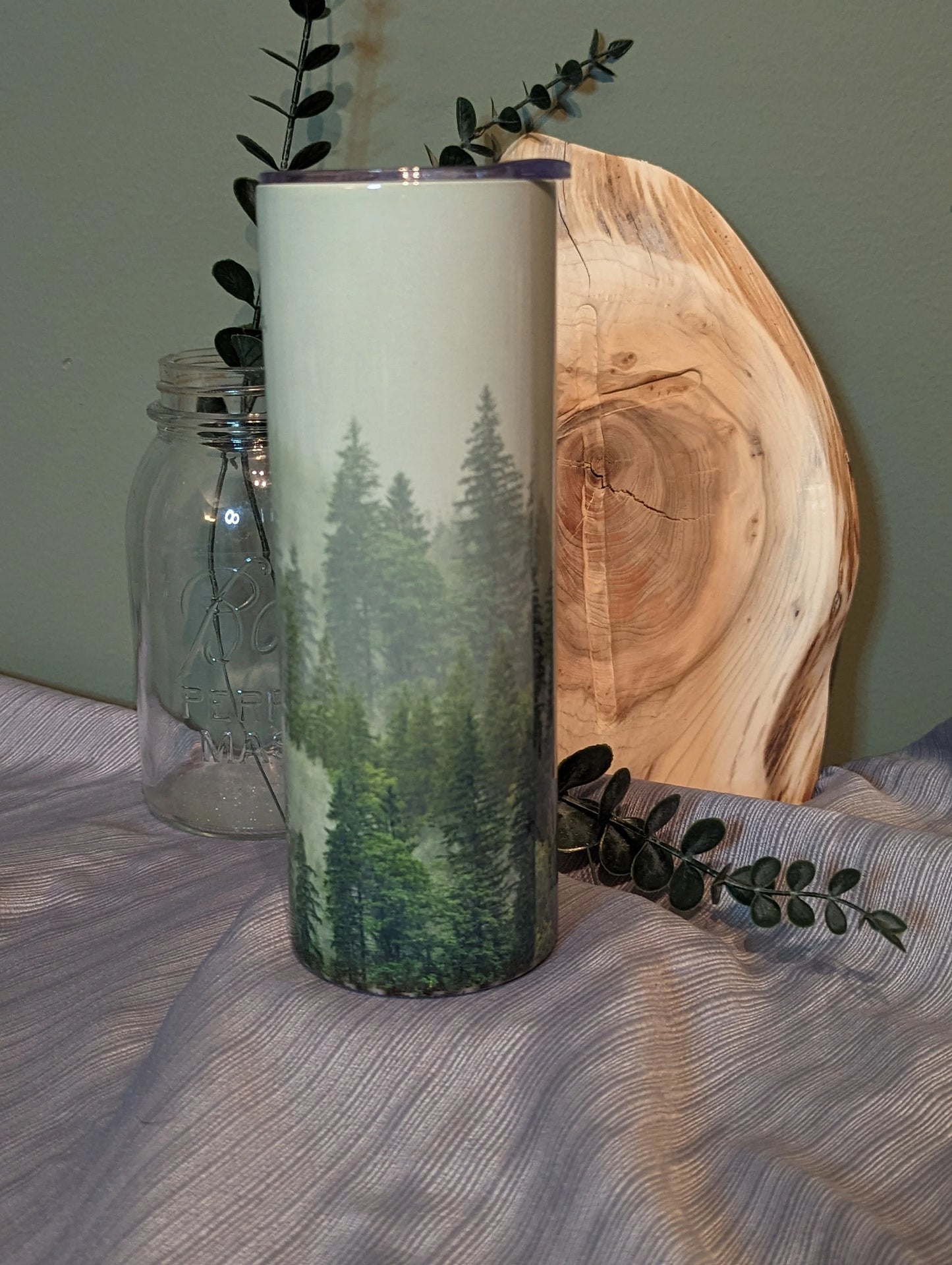 Psalm 116:7 Let my soul be at rest | Forest | 20oz stainless steel tumbler