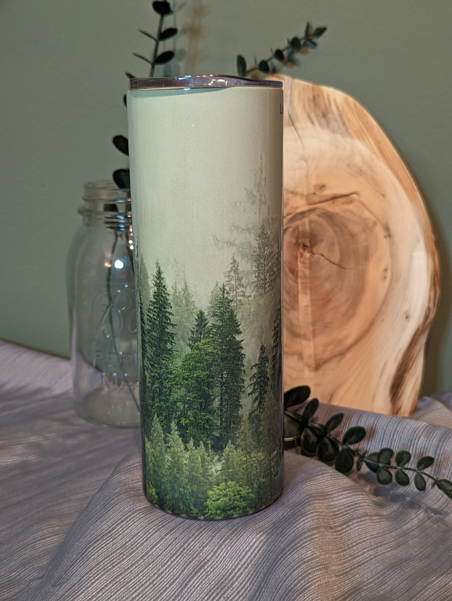 Psalm 116:7 Let my soul be at rest | Forest | 20oz stainless steel tumbler