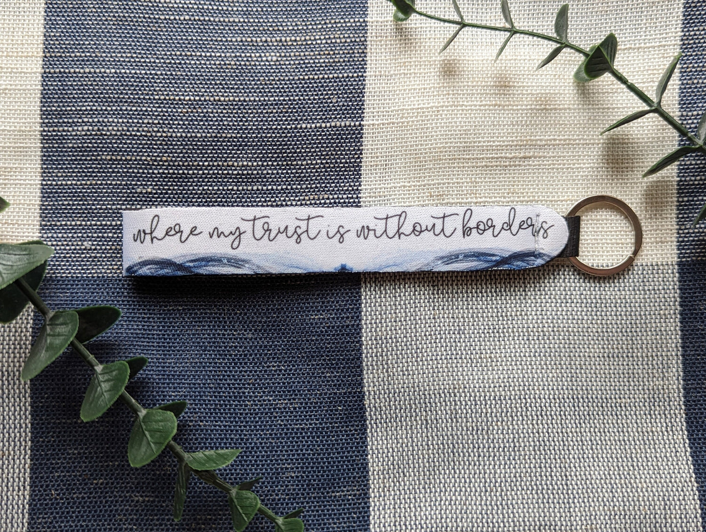 Spirit Lead Me Where My Trust is Without Boards | Oceans | Wave | Christian Keychain