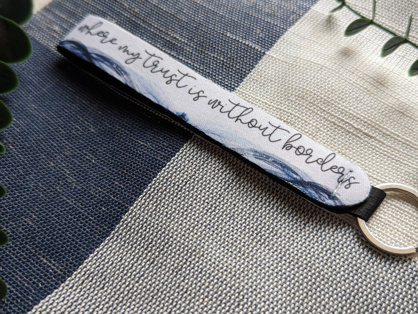 Spirit Lead Me Where My Trust is Without Boards | Oceans | Wave | Christian Keychain
