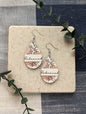 Redeemed Teardrop Earrings | Floral | Neutral Dangle Earrings | Christian Jewelry for Women