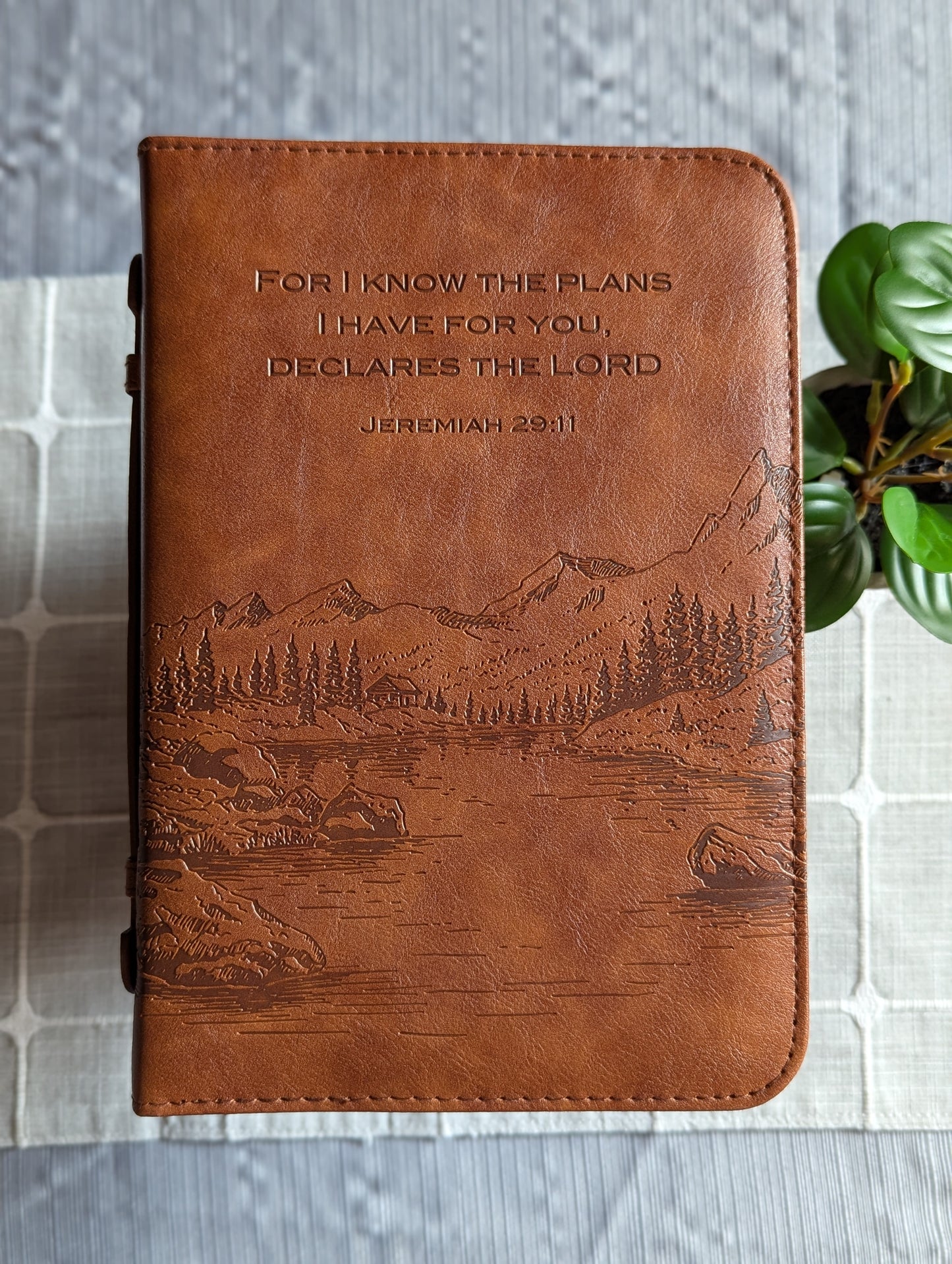 Jeremiah 29:11 | For I know the plans I have for you | Faux Leather | Bible Cover