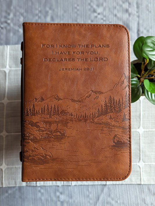 Jeremiah 29:11 | For I know the plans I have for you | Faux Leather | Bible Cover