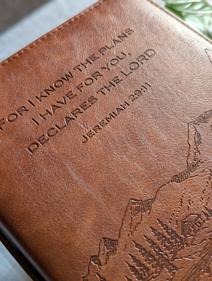 Jeremiah 29:11 | For I know the plans I have for you | Faux Leather | Bible Cover