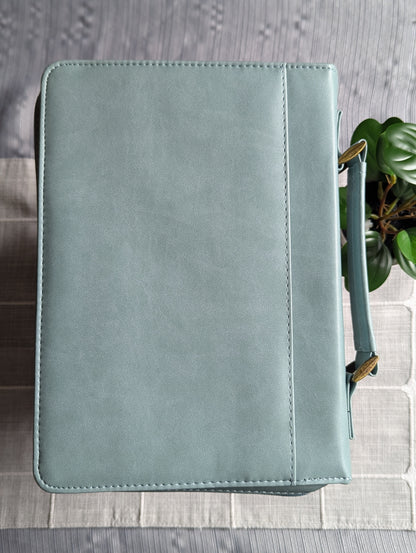Saved by Grace Ephesians 2:8 | Embossed Faux Leather | Floral | Bible Cover