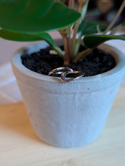 Stainless Steel Wave Ring | Faith-Inspired “Oceans” Ring | Christian Jewelry Gift for Her
