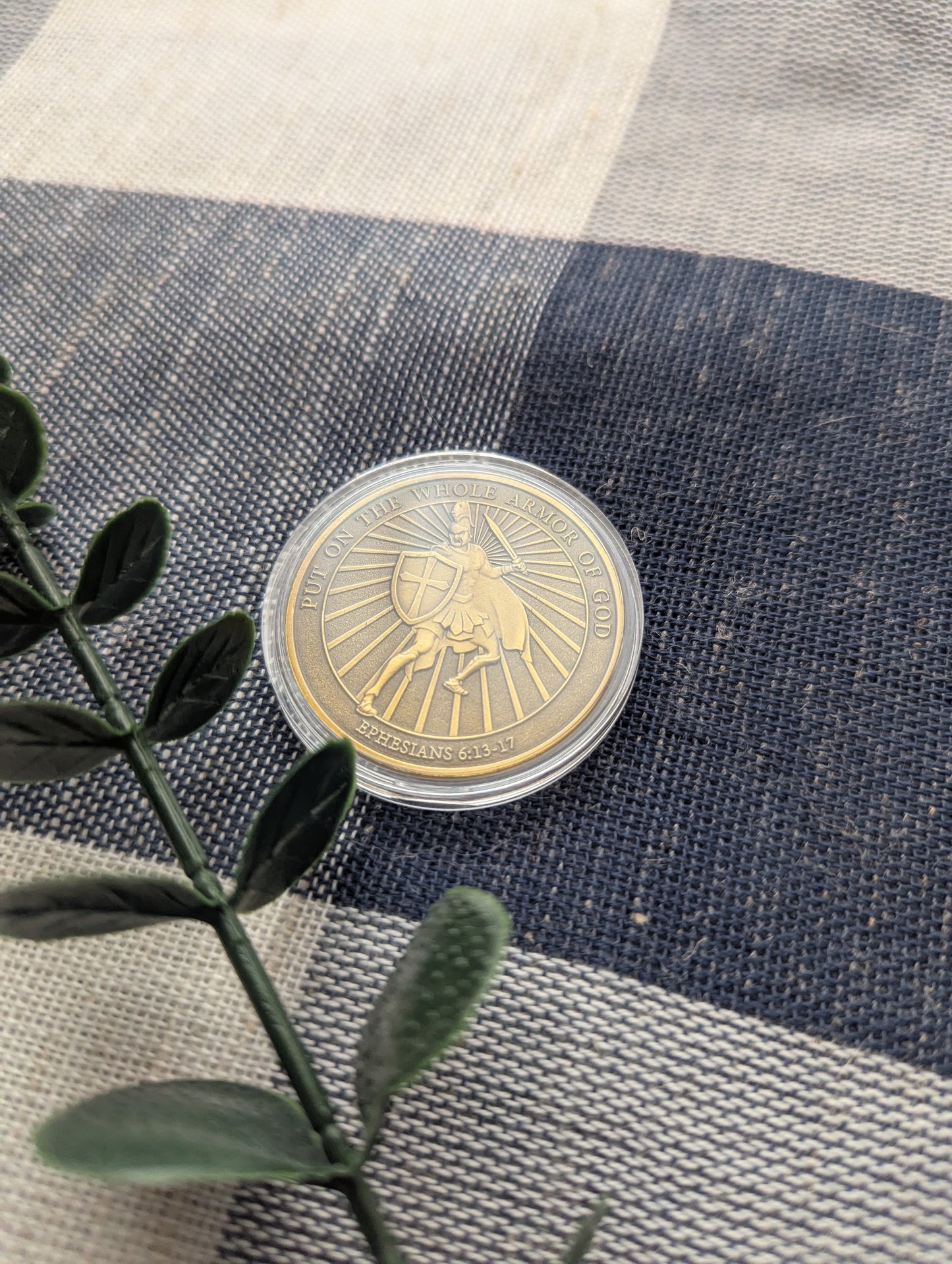 Christian Challenge Coin - Armor of God - Ephesian 6 Bible Verse