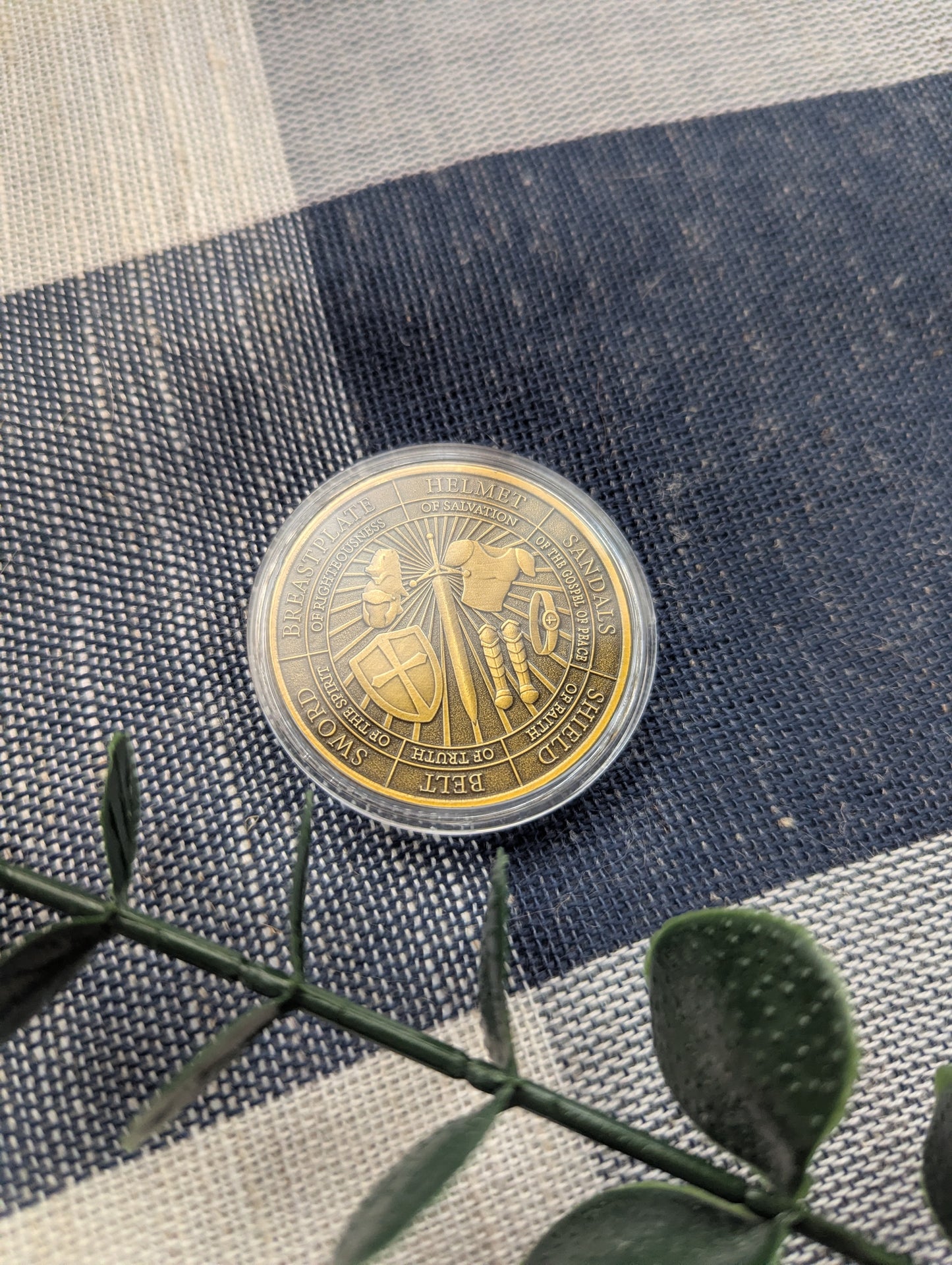 Christian Challenge Coin - Armor of God - Ephesian 6 Bible Verse