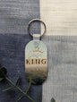 Jesus Is King Keychain | Christian MDF Sublimated Keychain | Faith Gift for Men & Women | Bible Verse