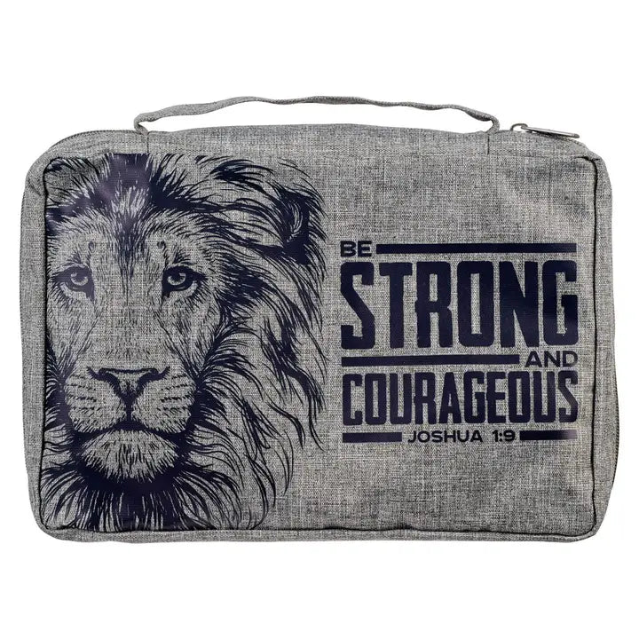 Men's Bible Cover | Be strong and Courageous | Joshua 1:9 | Gift for Men