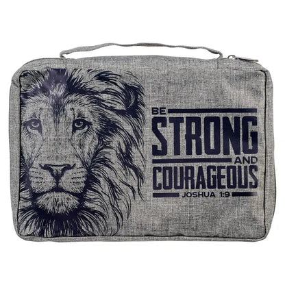 Men's Bible Cover | Be strong and Courageous | Joshua 1:9 | Gift for Men