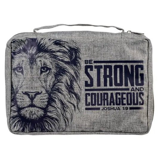 Men's Bible Cover | Be strong and Courageous | Joshua 1:9 | Gift for Men